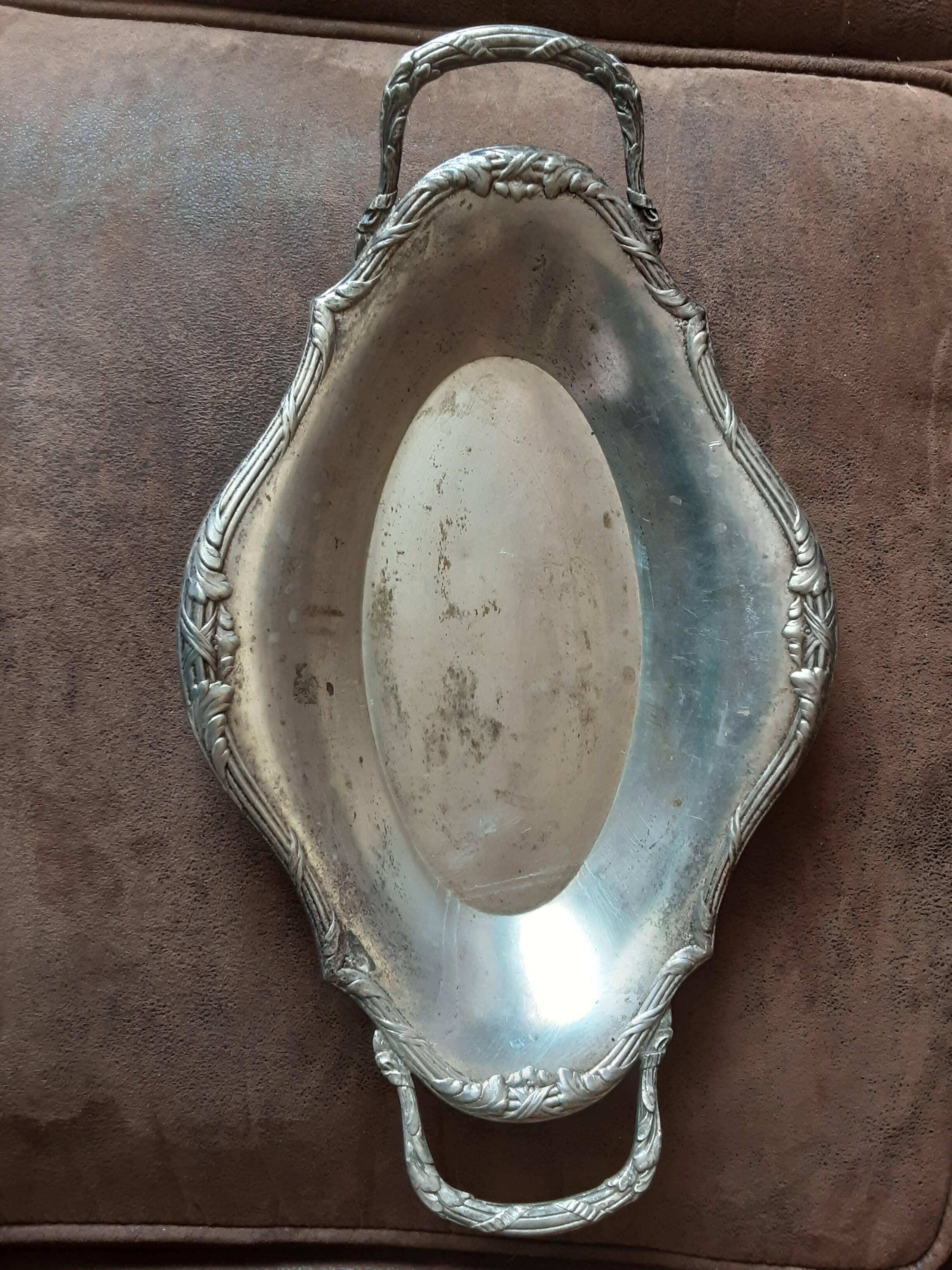 Vintage metal plate