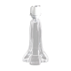 Pied de lampe en cristal signé Daum France