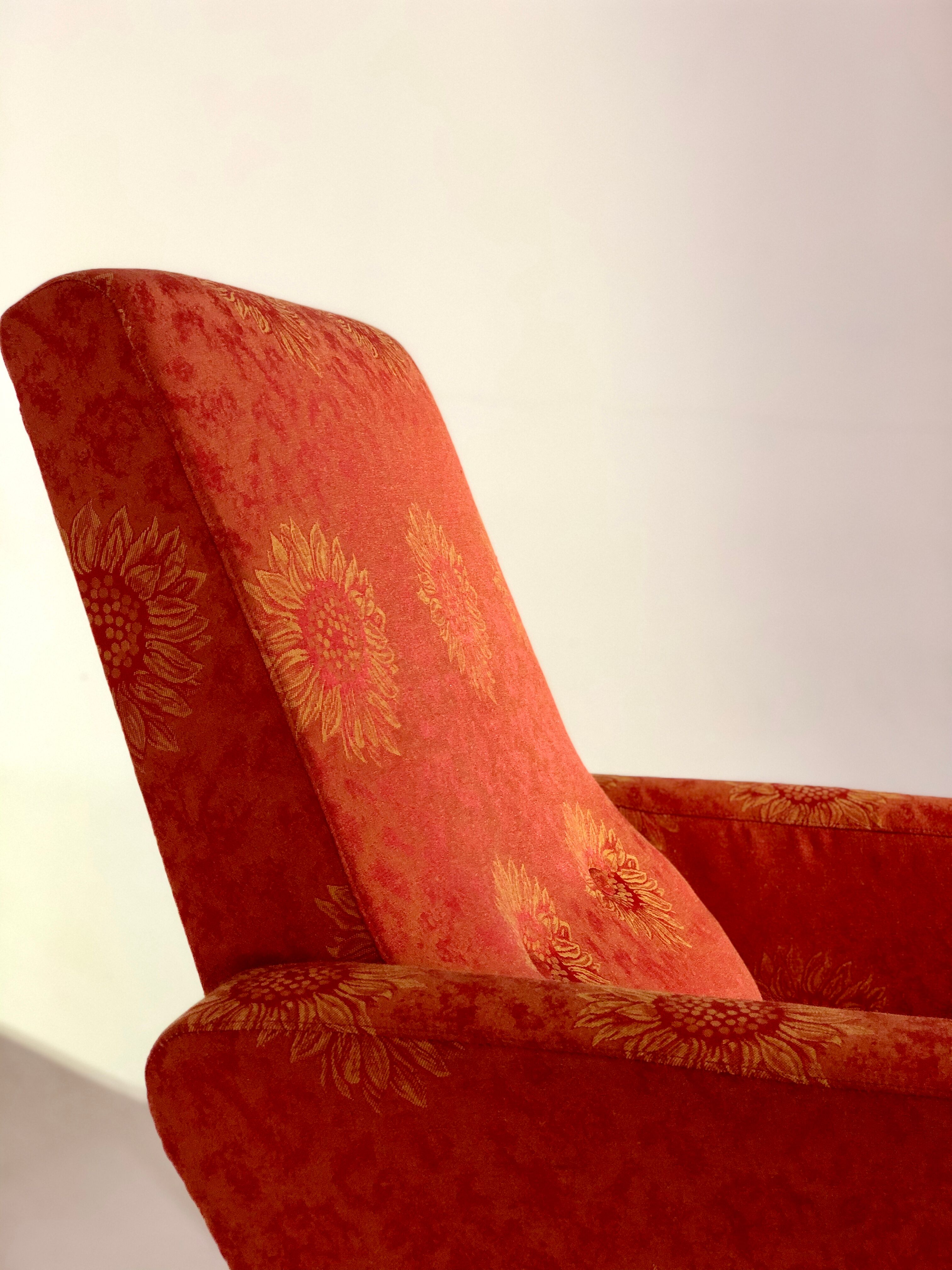 Pair of armchairs - vintage italian fabric 1960