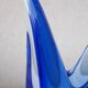 Vase pichet verre bleu Murano Flavio Poli Seguso