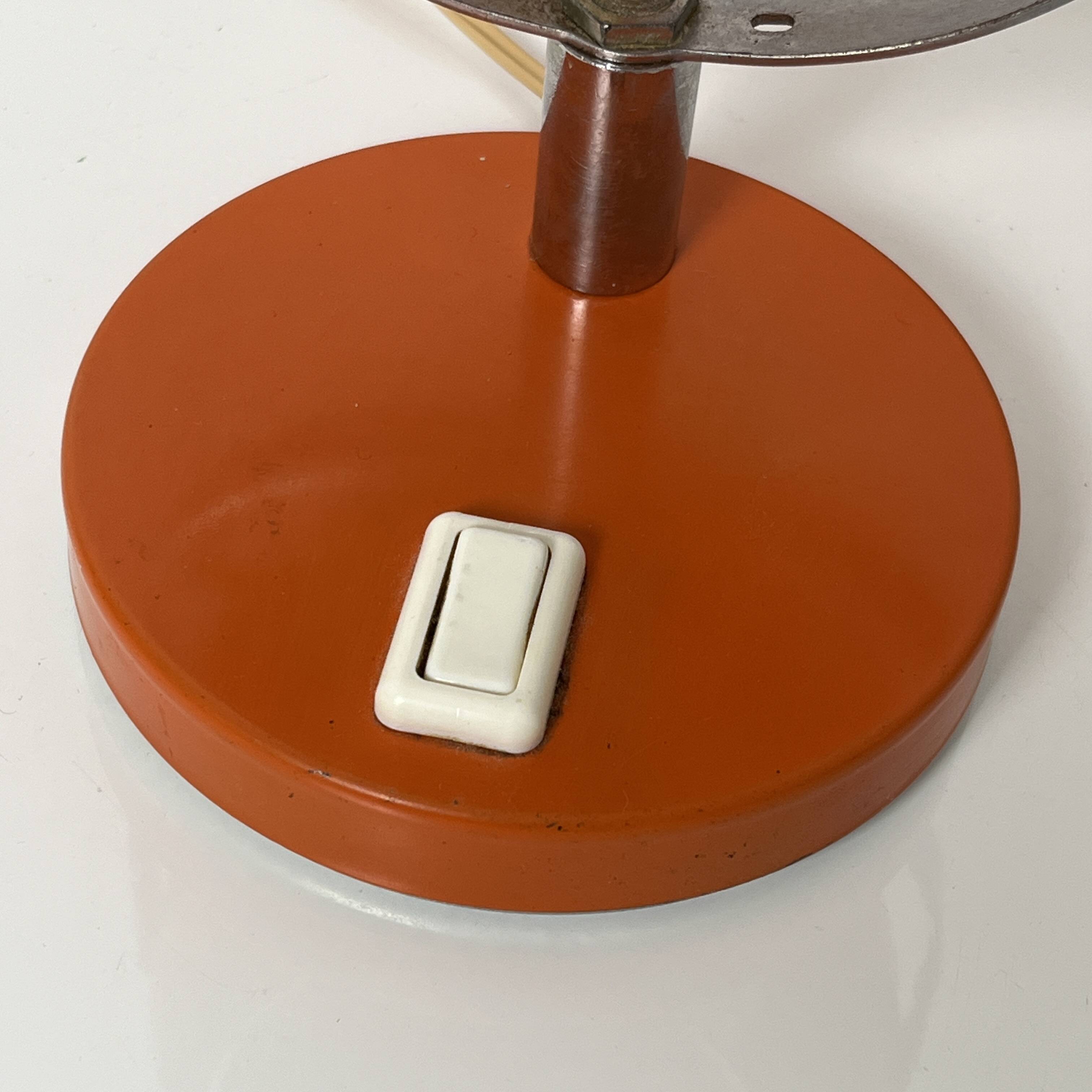 Eyeball lamp vintage orange wall mounting possible