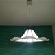Large Modernist white acrylic hanging light lamp 1970s