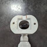 Old white porcelain wall lamp art deco bathroom 1930 opaline tulip 1930