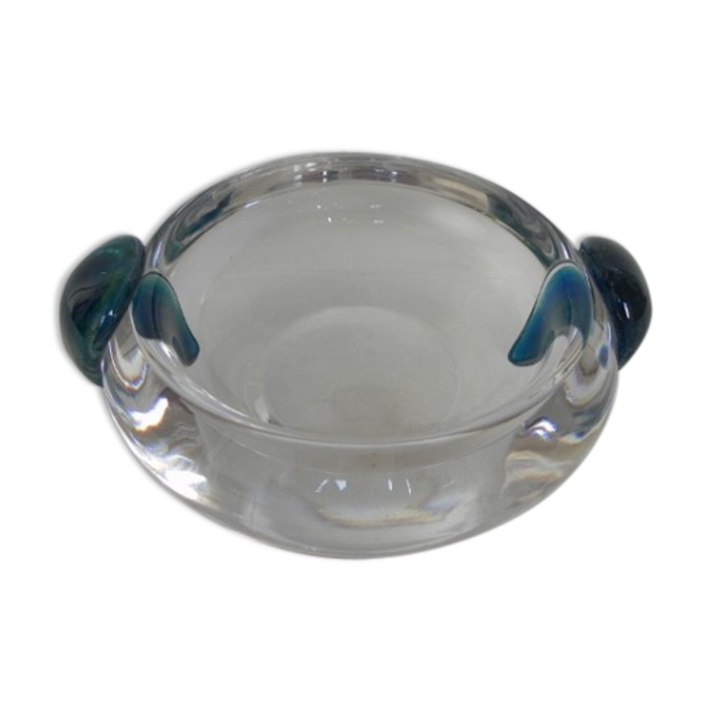Daum France heavy glass dish