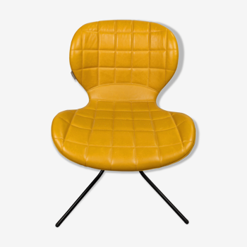 Chaise marque Zuiver cuir jaune