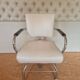 White Vinyl Salon Chair 1960's, USA