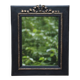 Miroir vintage en bois noir et doré à fronton – style Napoléon III
