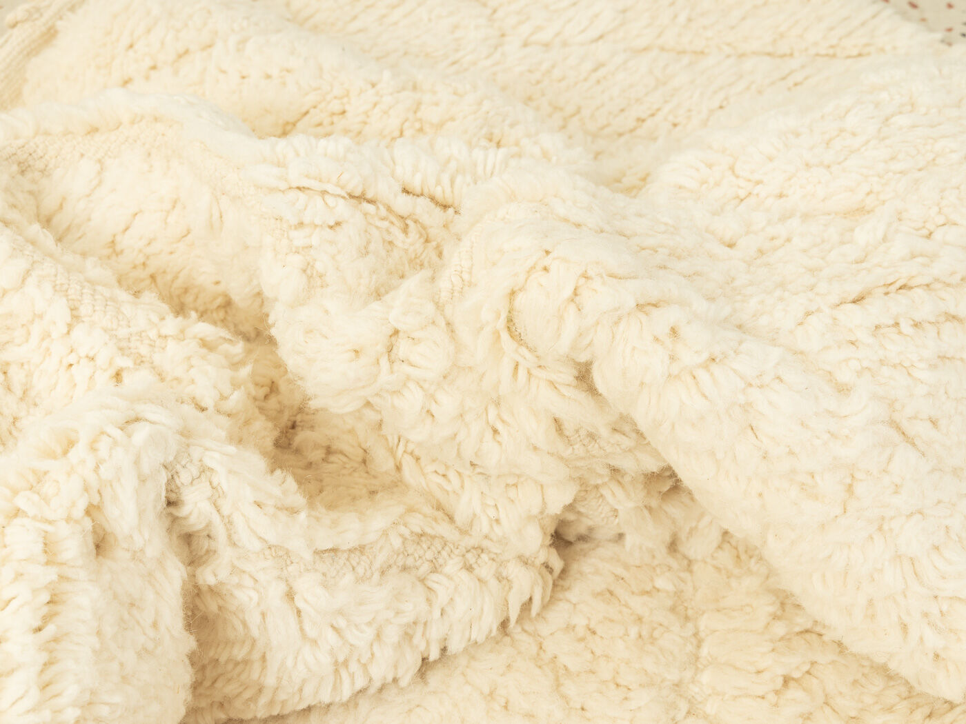 White diamond, berber rug, 200 x 290