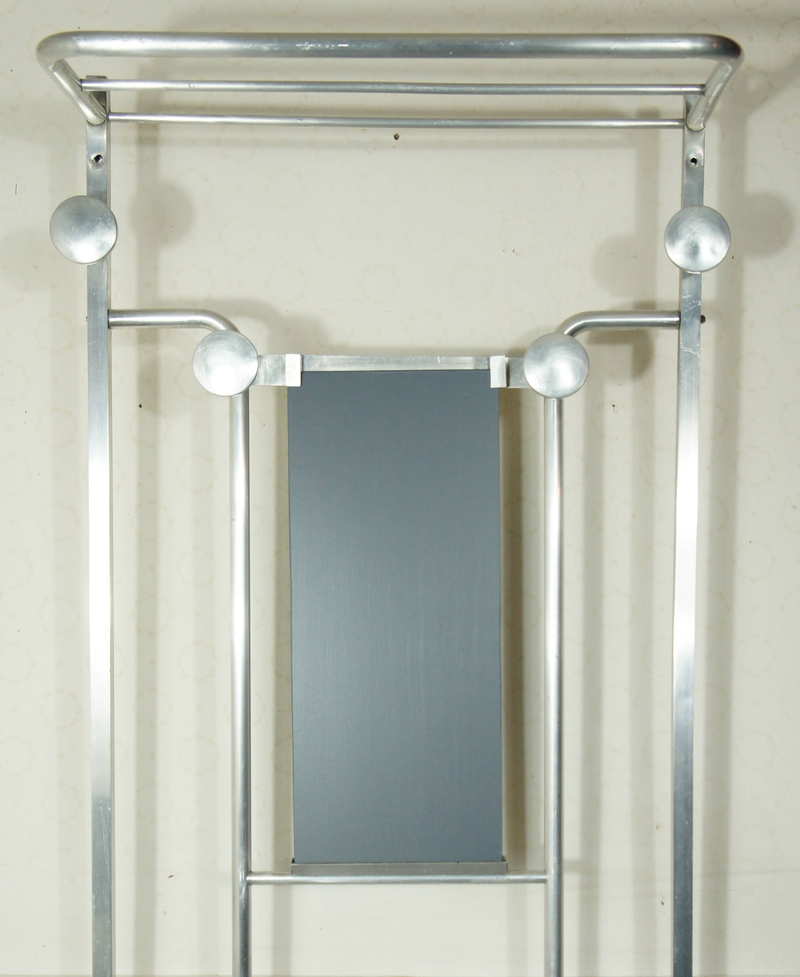 Coat rack wardrobe art deco tinplate 1930
