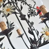 Lustre ceiling design flowers of the 60s art nouveau