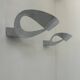 Pair of Mesmeri wall lamps for Artemide, Chrome-plated metal, Italy 1980