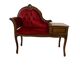 Banquette baroque vintage / banc téléphone / chaise avec petite table
