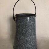 Enamelled milk jar, kitchen decoration