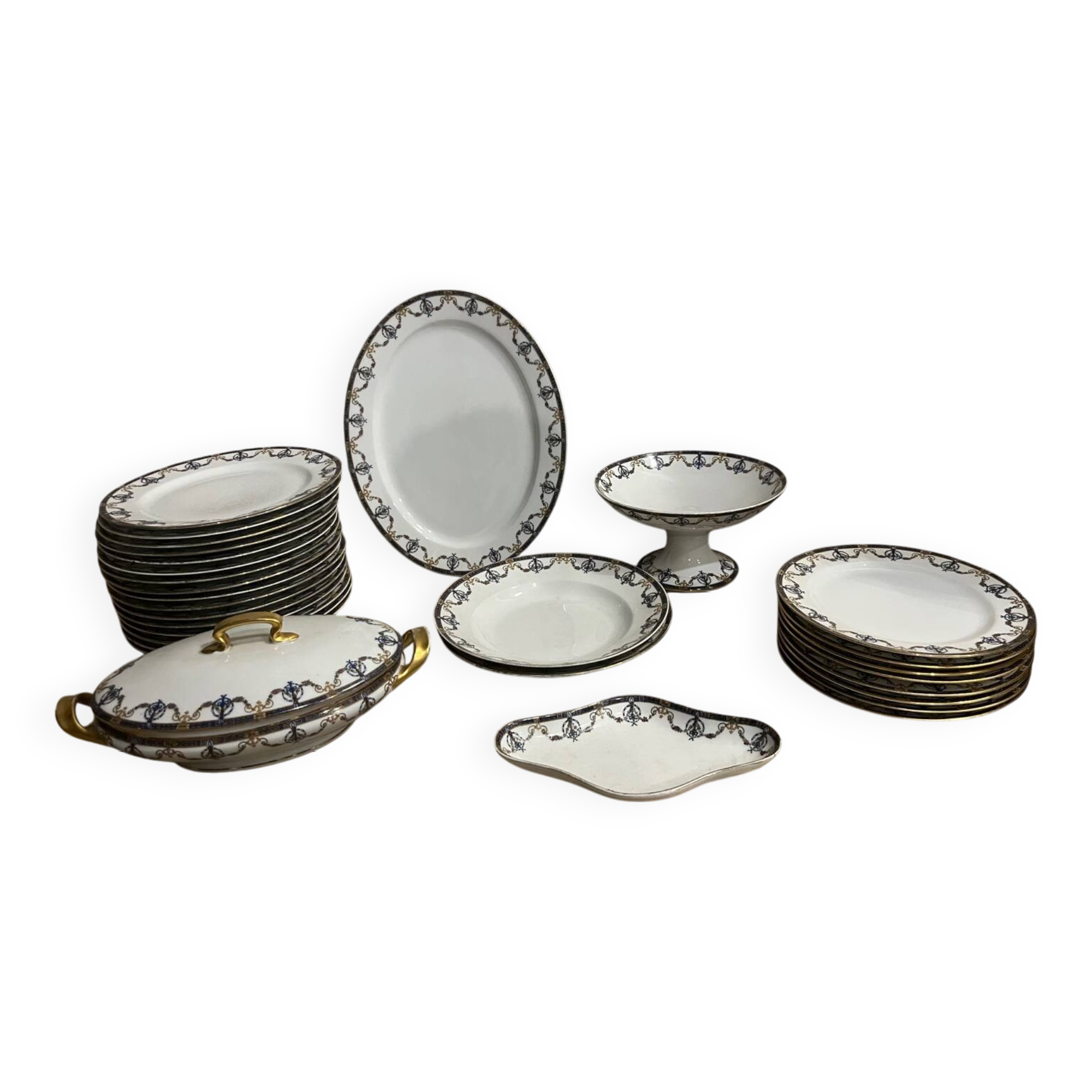 Limoges porcelain service. 1960s