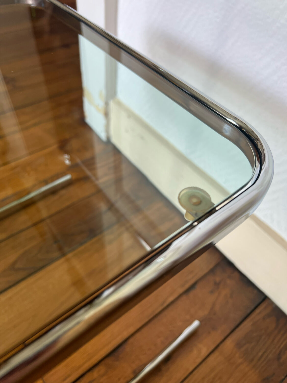 Service/end of vintage canape 1970 double tray