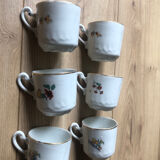 Lot de 6 tasses anciennes