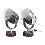 1970s Stanislav Indra Pair Of Wall lamps by Combi Lux, Czechoslovakia