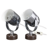 1970s Stanislav Indra Pair Of Wall lamps by Combi Lux, Czechoslovakia