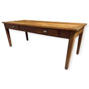 Table de ferme en Chêne 1900 France 2 tiroirs