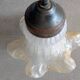 Superb Vintage Wall Light Flower in Glass Paste & Brass - Art Deco