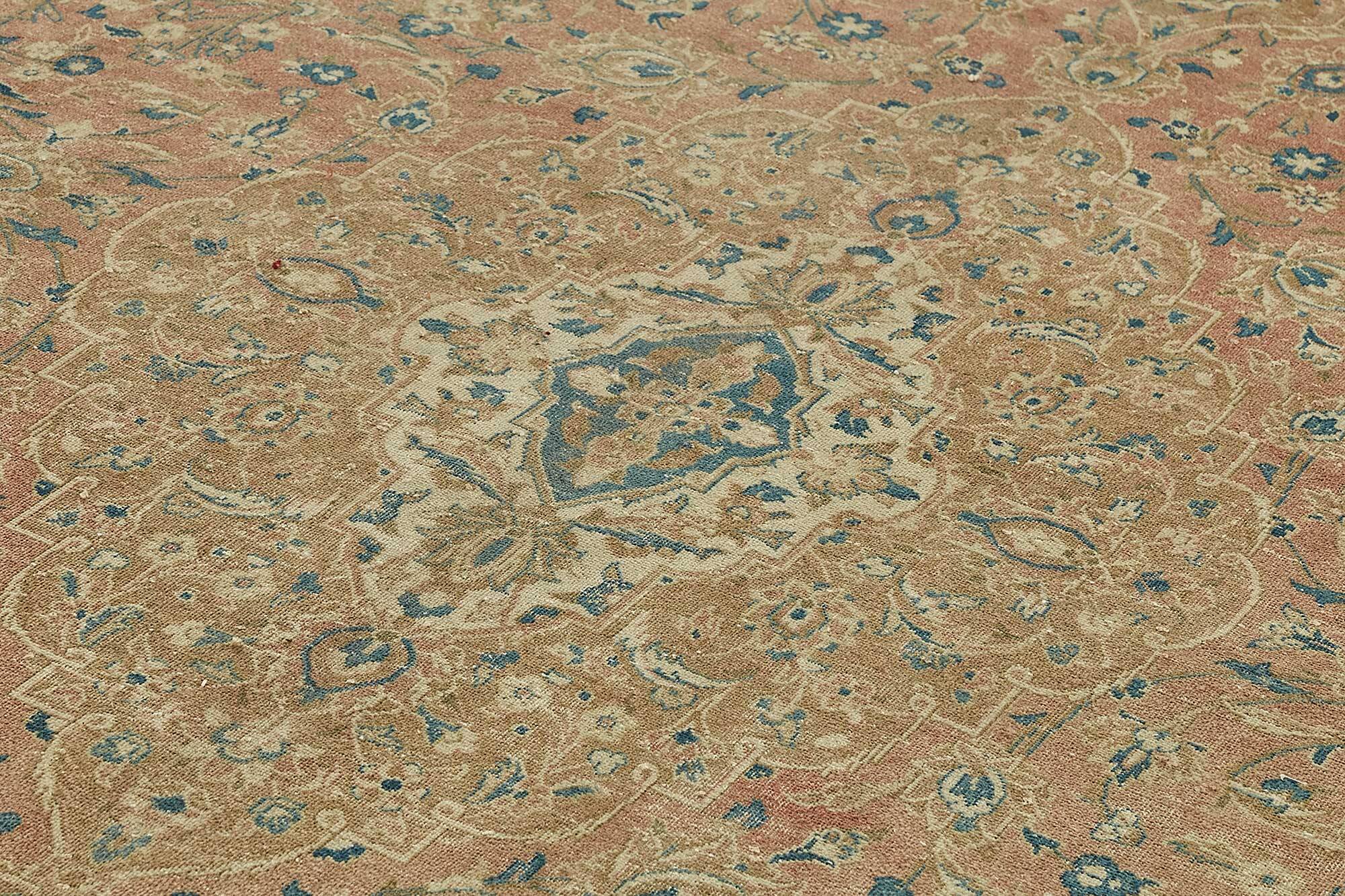Tapis vintage unique fait à la main 293 cm x 484 cm