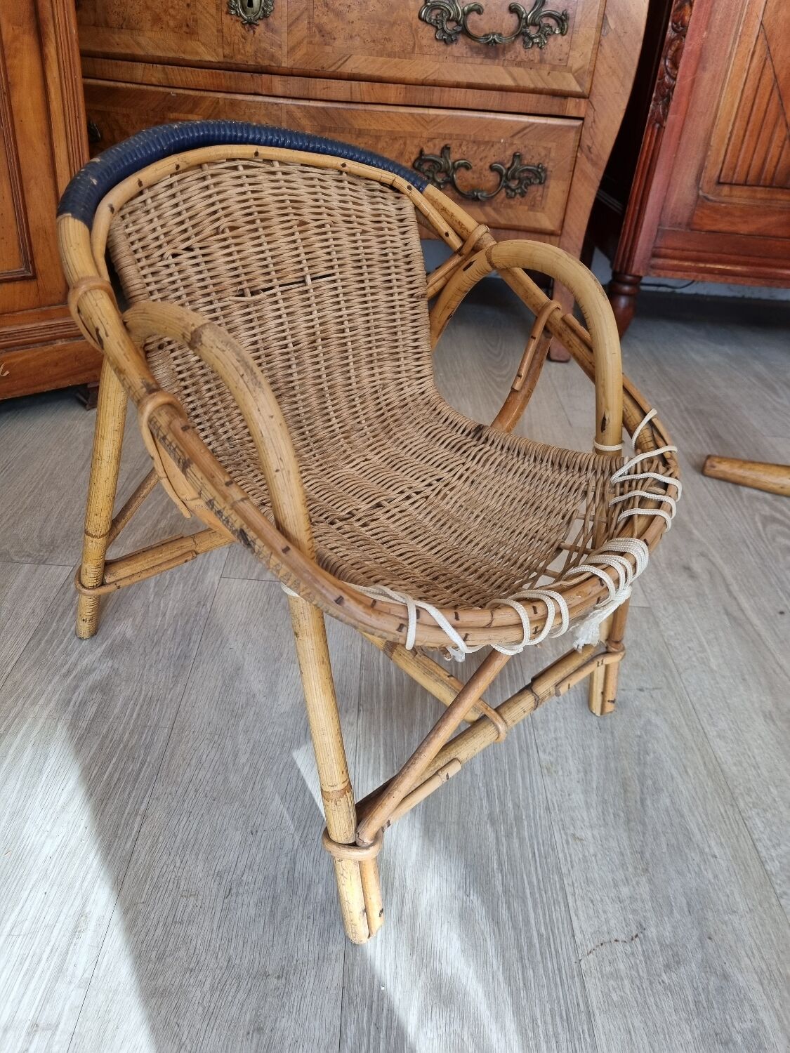 Rattan armchair from 1970