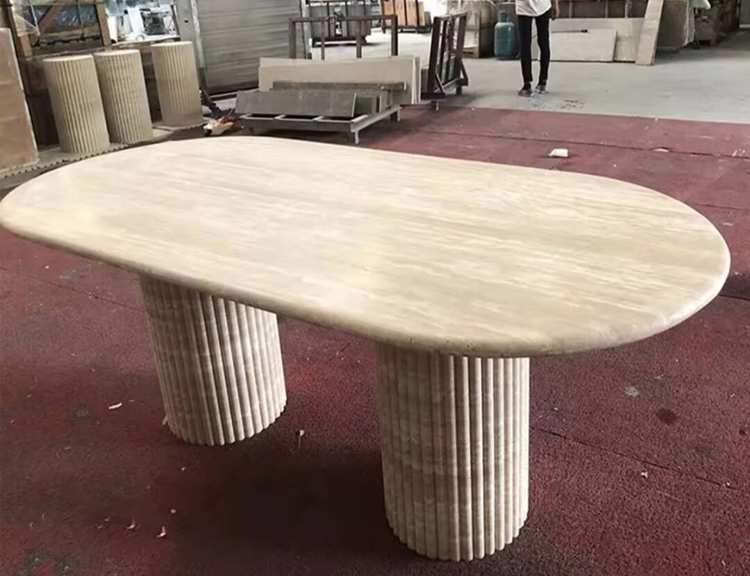 Travertine table