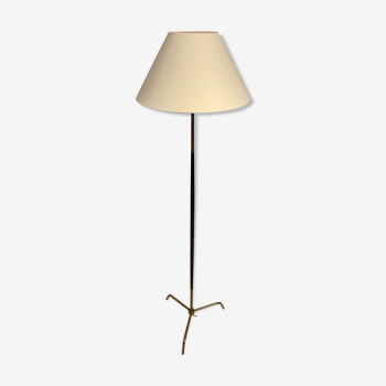 Floor lamp metal brass year 50 design Lunel / vintage