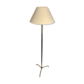 Floor lamp metal brass year 50 design Lunel / vintage