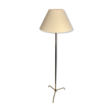 Lampadaire metal laiton année 50 design Lunel