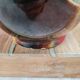 Large vintage vase Verceram France no. 6385 – red, brown and black