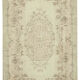 Handmade rustic oriental beige rug 195 cm x 303 cm