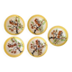 Set of 5 Orchies Moulin des Loups plates D20cm