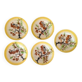Set of 5 Orchies Moulin des Loups plates D20cm