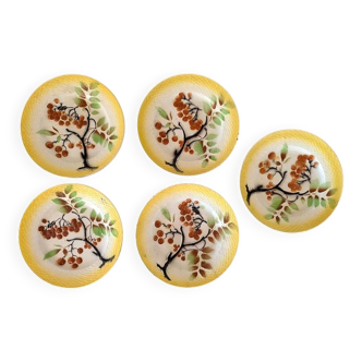 Lot de 5 assiettes Orchies Moulin des Loups D20cm