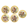 Set of 5 Orchies Moulin des Loups plates D20cm