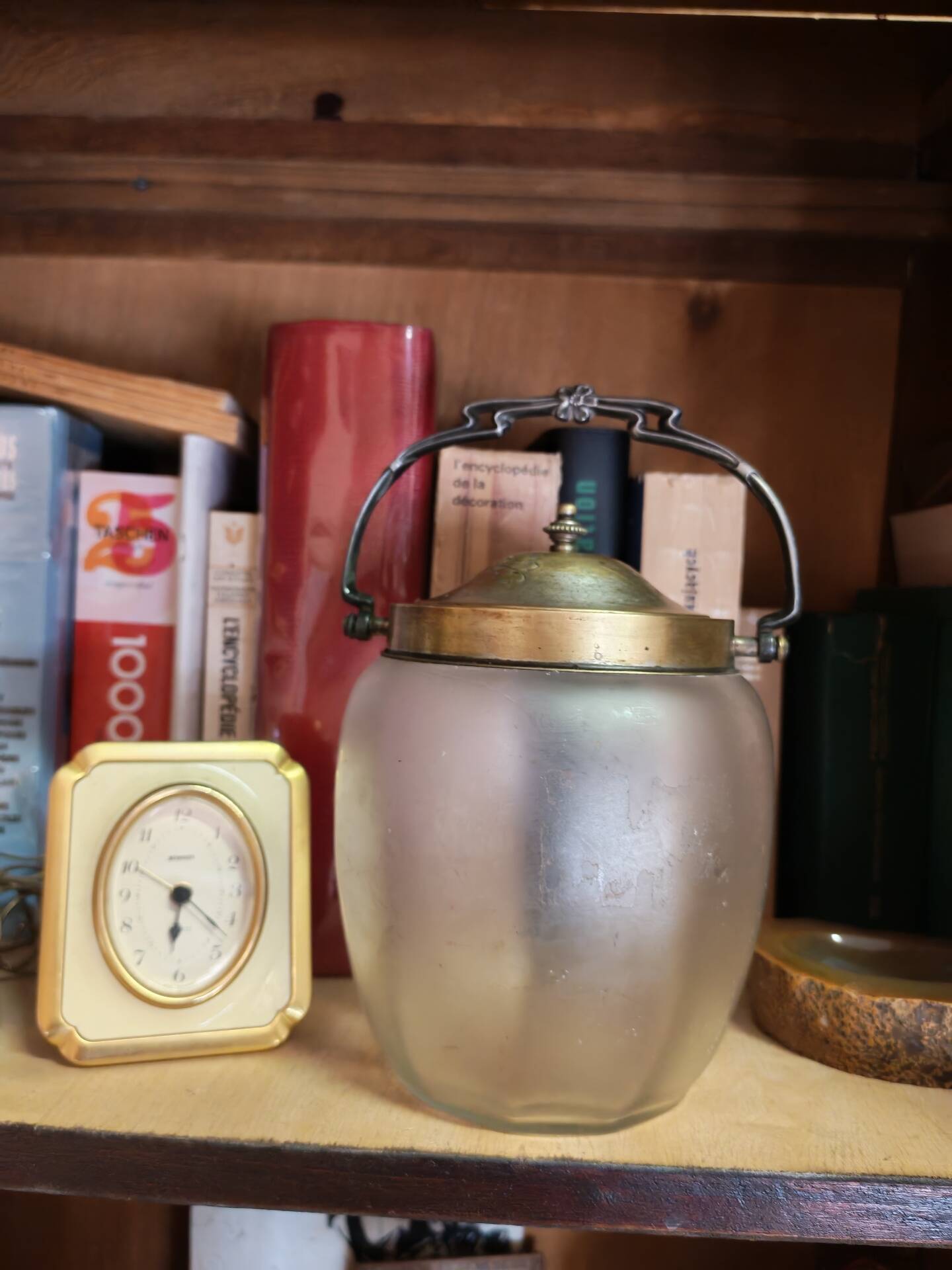 Antique Art Deco biscuit barrel