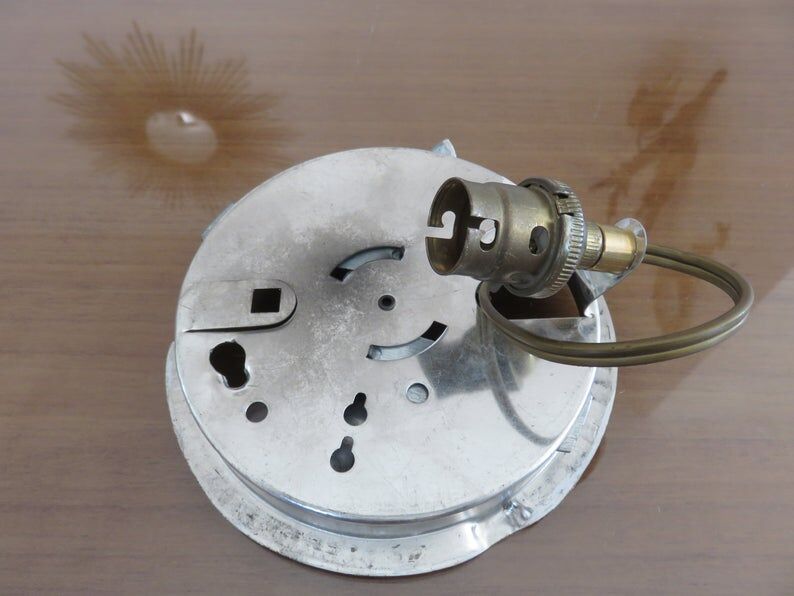 Square ceiling in 1960s white opaline