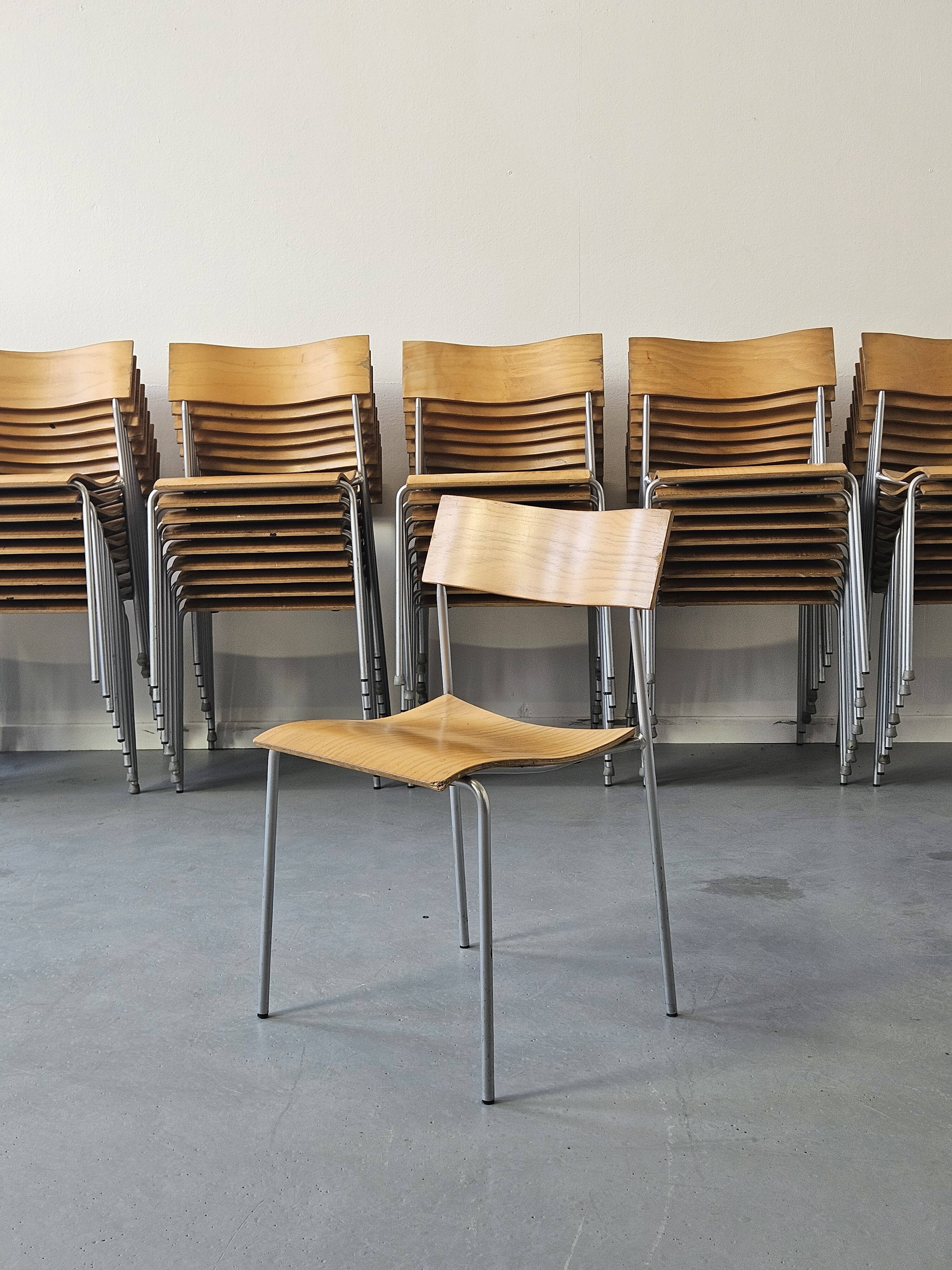 50 Campus chairs by Johannes Foersom, Sweden 1990s