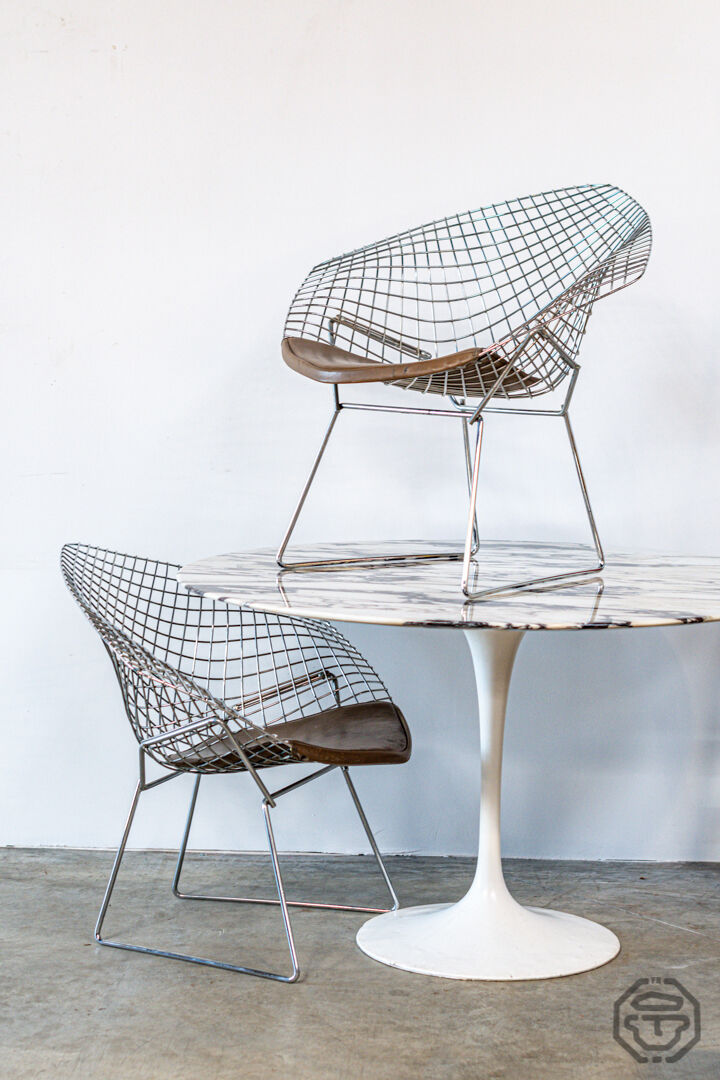Knoll Bertoia Diamond armchairs
