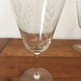 Service verres cristal.
