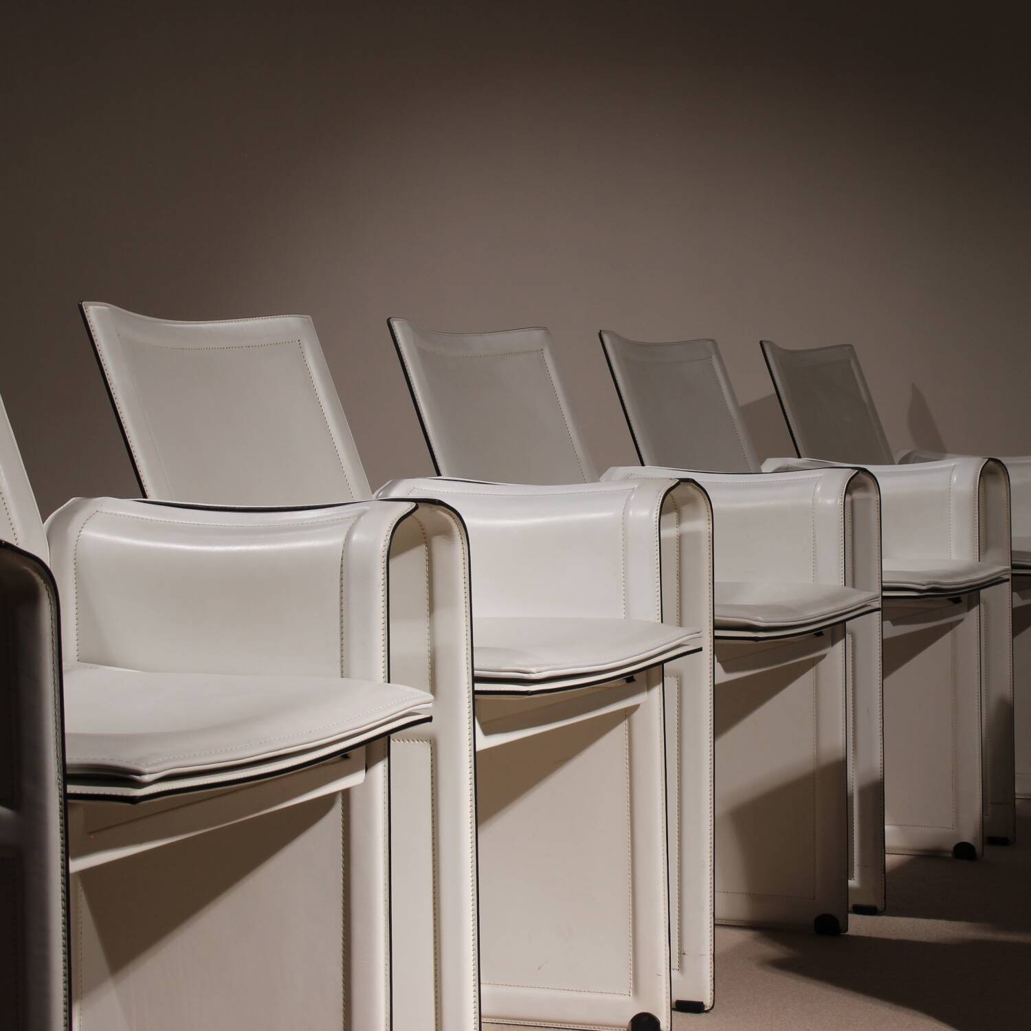 Six ‚Korium‘ Armchairs by Tito Agnoli for Matteo Grassi | Italy 1980s