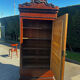 Armoire à glace Napoléon III en placage de loupe