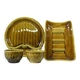 Asparagus set 10 pieces faïence de gien