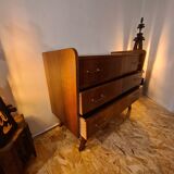 Commode en chêne massif 3 tiroirs poignée en laiton