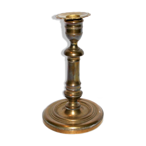 bougeoir chandelier ancien - bronze