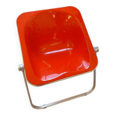 Vintage red Plona armchair – Italian design – Anonima Castelli