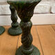 Glass candle holder