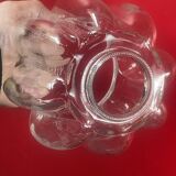 Abat jour suspension verre moulé vers 1960