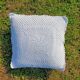 Retro crochet cushion